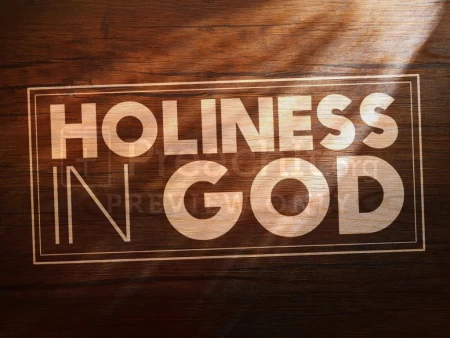 Holiness In God