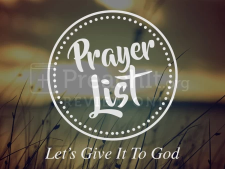 Prayer List