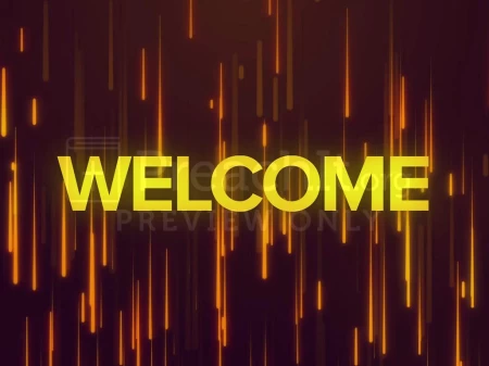 Welcome Orange Lightburst