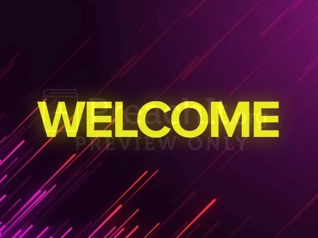 Welcome Yellow Purple Lightburst