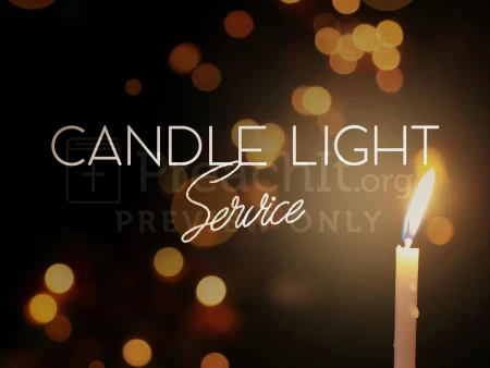 Candle Light Service Dark