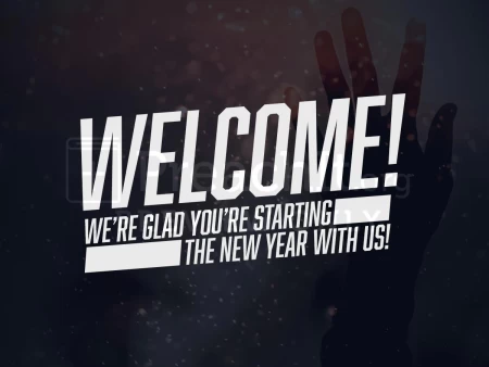 New Year Welcome Dark