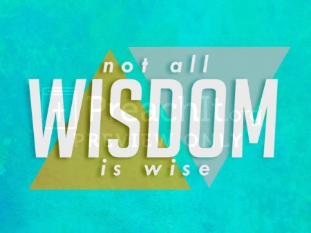 Not All Wisdom Is Wise