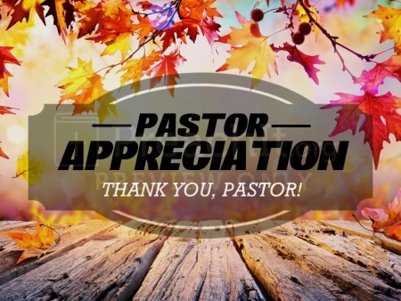 Pastor Appreciation Fall Leaves