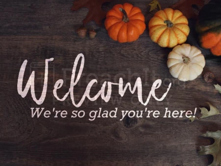 Welcome Fall Pumpkins