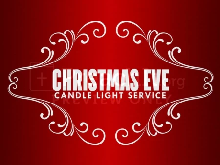 Red White Christmas Eve Candlelight Service