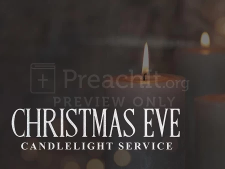 Dark Christmas Eve Candlelight Service
