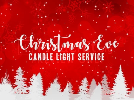 Red Christmas Eve Candlelight Service