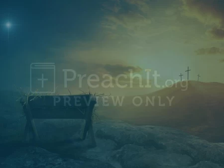 Manger Christmas Worship Background