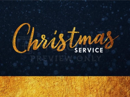 Gold Christmas Service