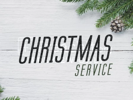 White Wood Christmas Service