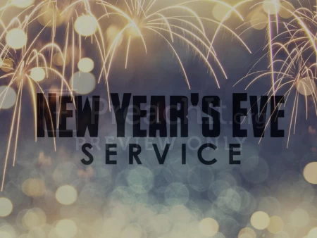 New Year’s Eve Service Gold Fireworks