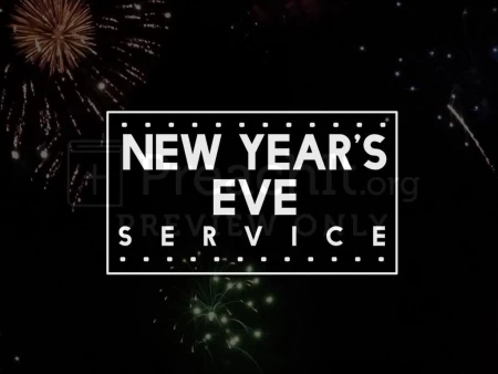 New Year’s Eve Service Dark Fireworks