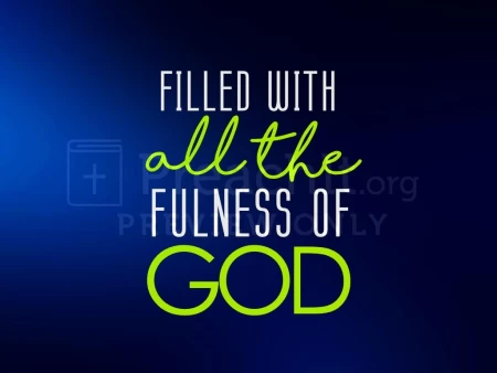 Filled With All the Fullness of God