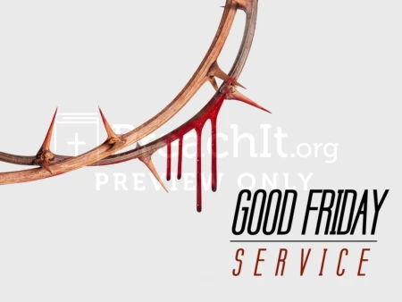 White Crown Thorns Good Friday Service