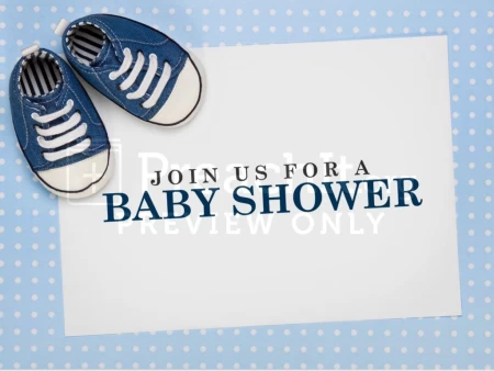 Blue Shoes Baby Shower