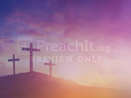 Sunrise Three Crosses