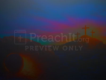 Resurrection Three Crosses