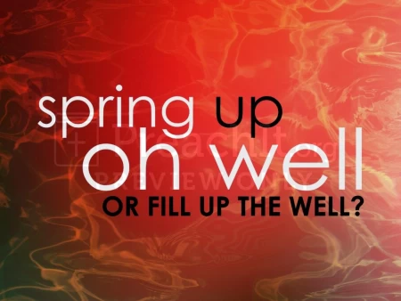Spring Up Oh Well…or Fill Up The Well?