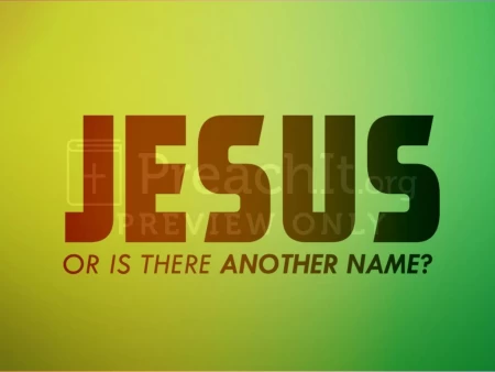 Jesus – Or is There Another Name?
