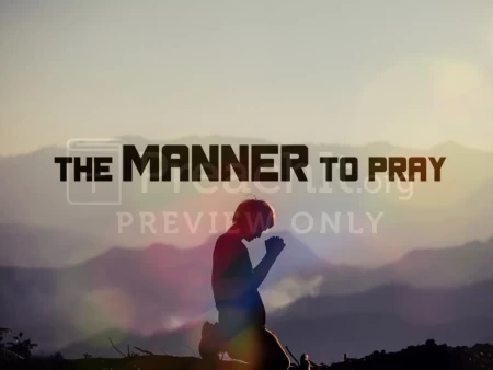 The Manner To Pray