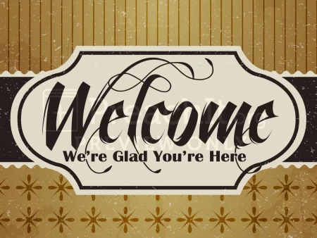 Welcome Gold Pattern