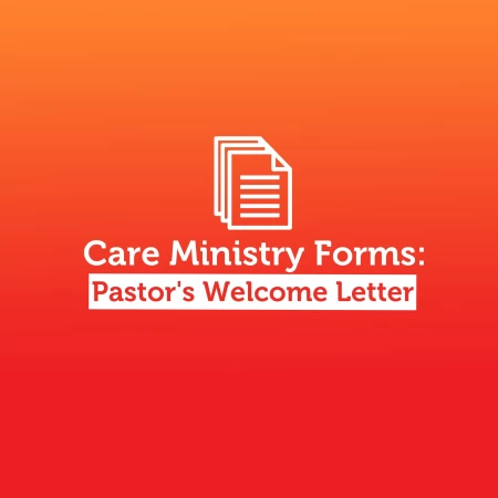 Pastor’s Welcome Letter