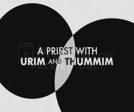 A Priest With Urim And Thummim