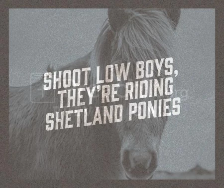 Shoot Low Boys, They’re Riding Shetland Ponies
